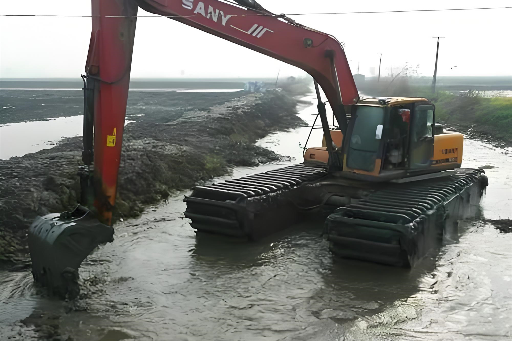 湖南益陽挖機清淤施工隊 - 挖機加長臂清淤的施工效率怎么樣？