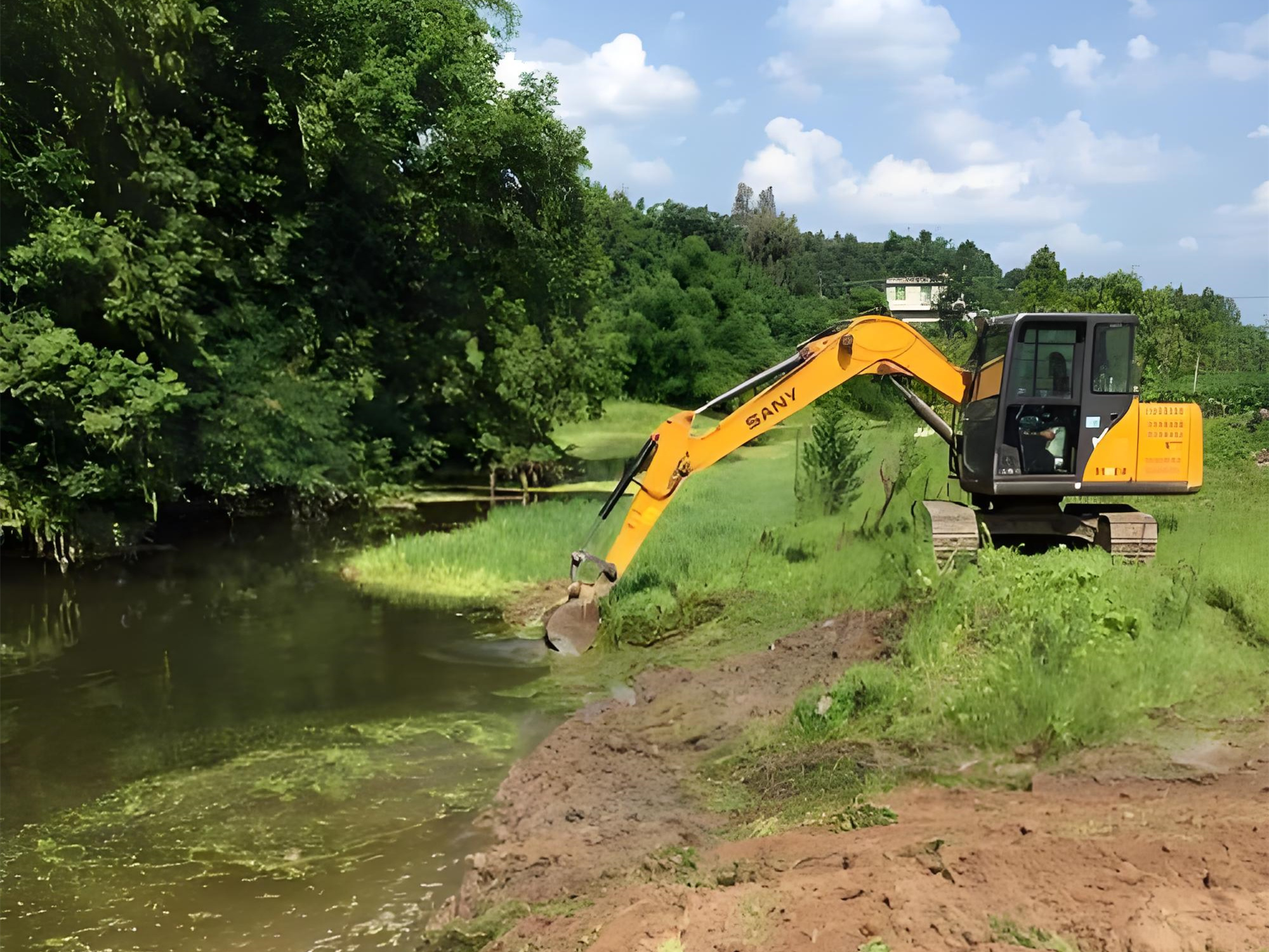 北京朝陽區(qū)水上挖機清淤隊-水庫清淤的最佳施工時段是什么時候？