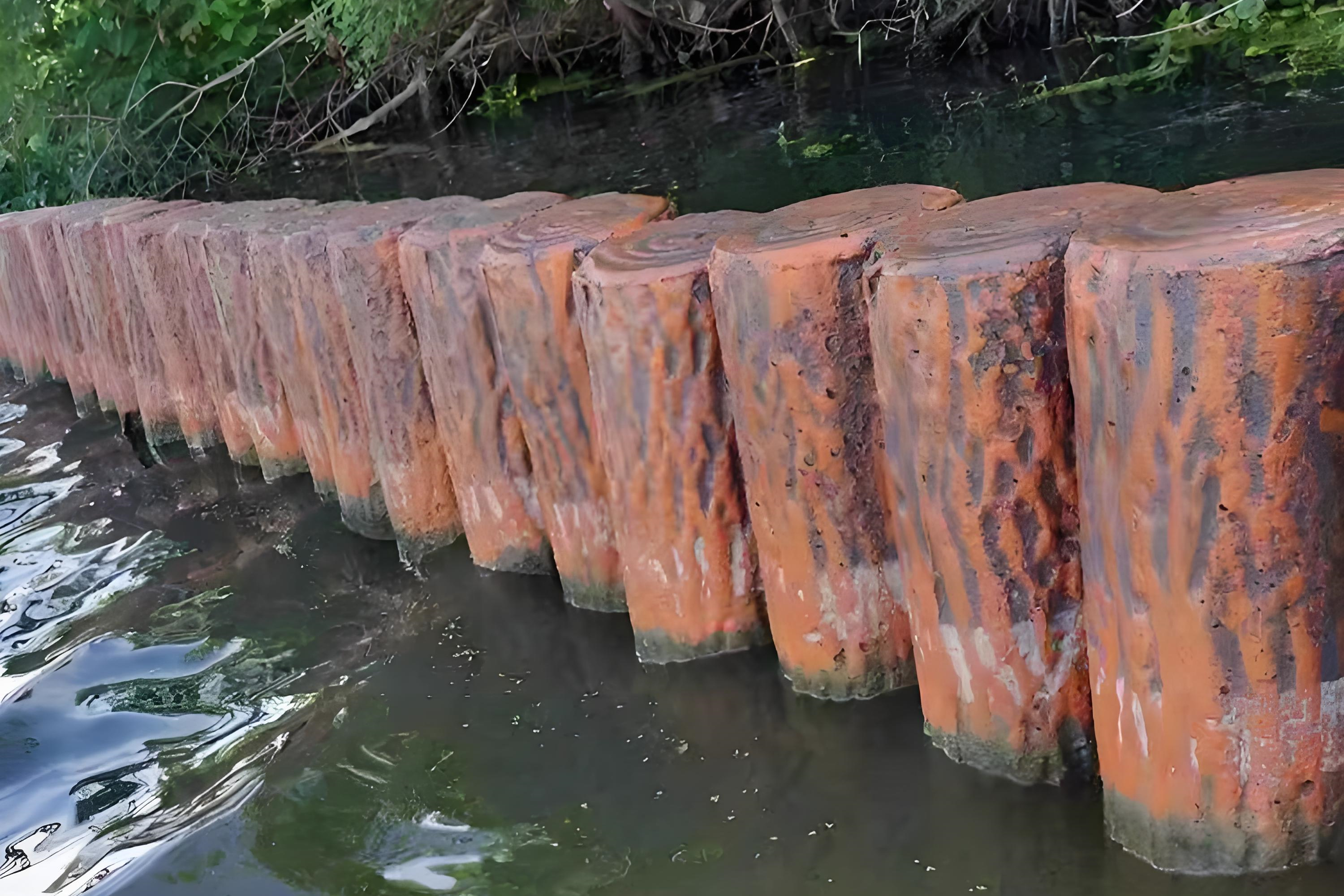 仿木樁批發(fā)廠家泓樺錦嘉-仿木樁施工能抗洪水沖擊嗎？