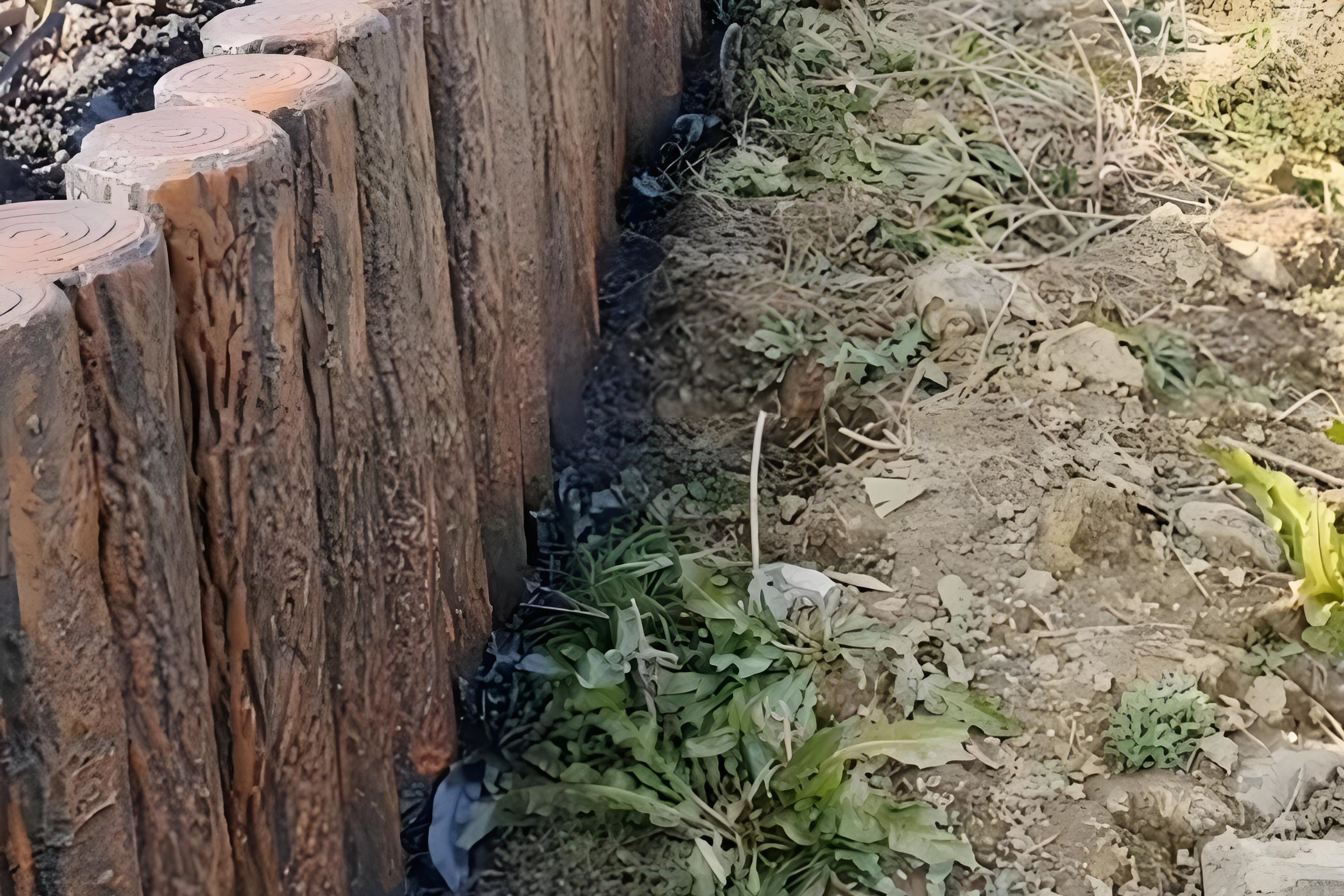 水泥樁批發(fā)廠家泓樺錦嘉-水泥仿木樁表面的紋理是如何制作出來的？