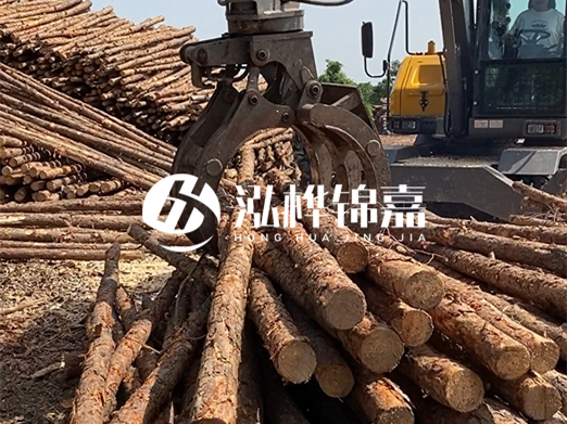 松木樁批發(fā)廠家泓樺錦嘉-松木樁樁尖為什么要削成三棱錐？